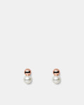 So Smooth Pearl Drop Earrings - Rose Gold