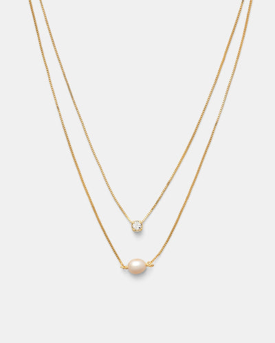 Instrumental Duo Necklace - Gold