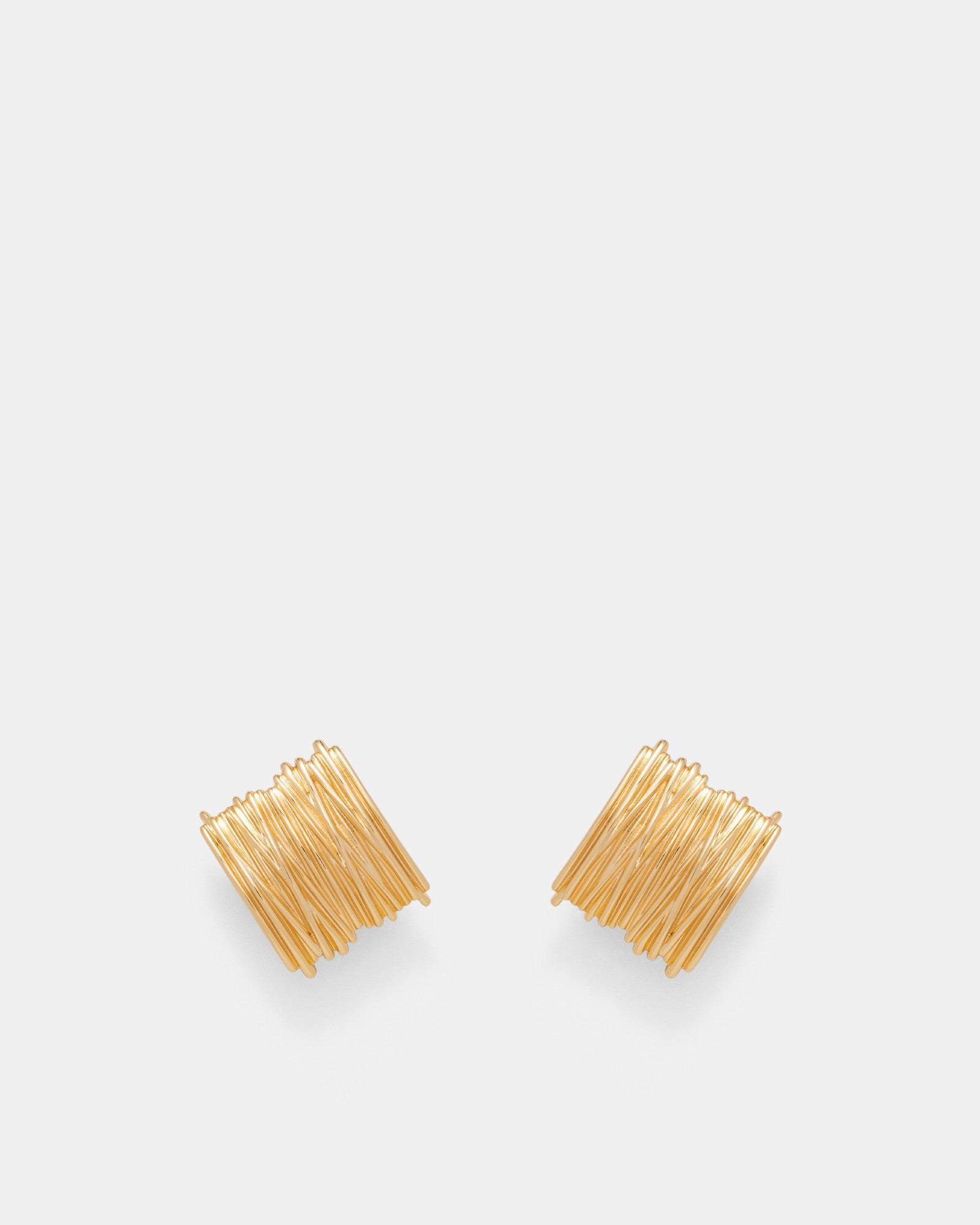 Bassline Clip On Earrings - Gold