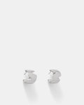 Into the Fold Wide Hoop Earrings - Silver