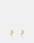 Knot Me Micro Hoop Earrings - Gold