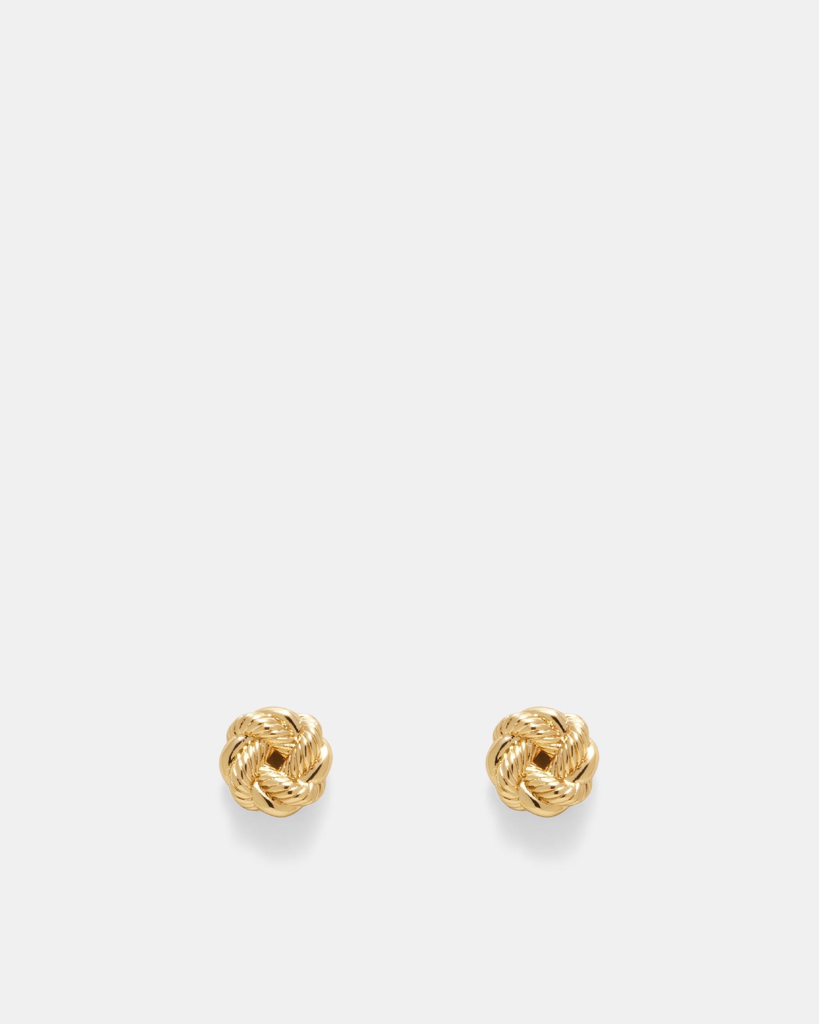Knot Me Micro Stud Earrings - Gold