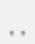 Knot Me Micro Stud Earrings - Silver