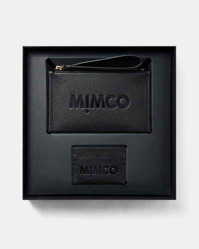 Patch Leather Gift Set - Black Light Gold