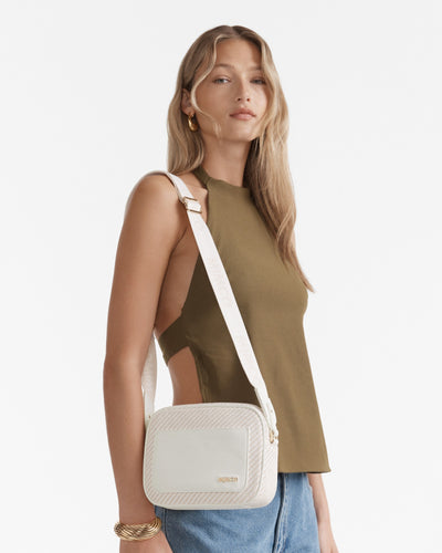 Northcote Camera Crossbody Bag - White