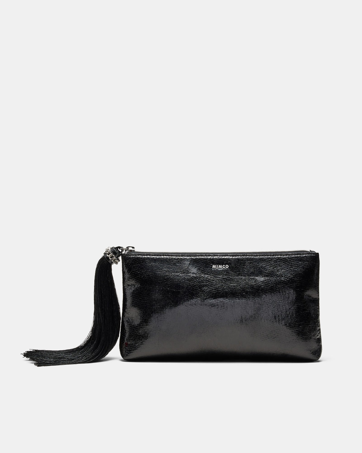Encore Clutch Bag - Black Silver