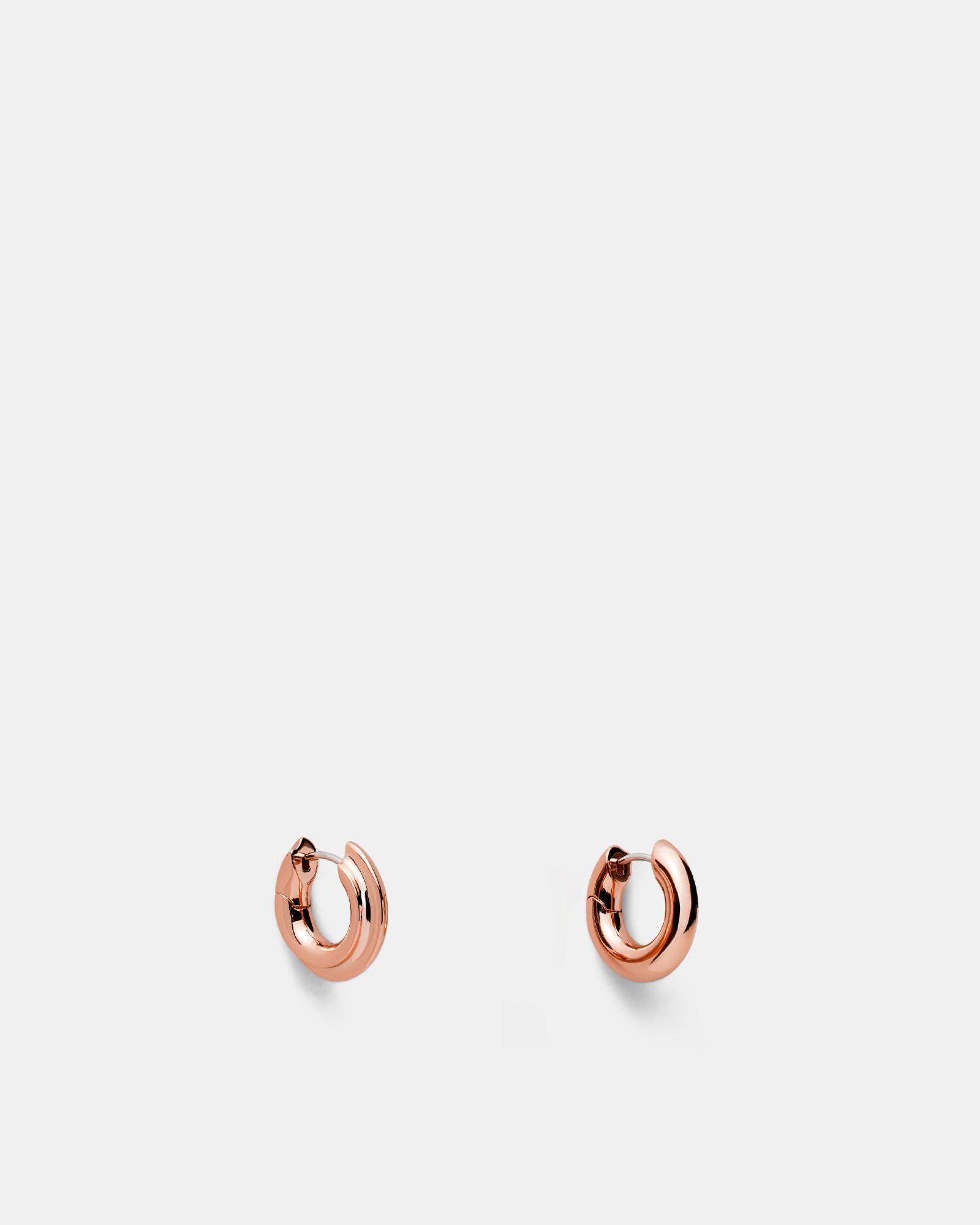 Lets Groove Hoop Earrings - Rose Gold