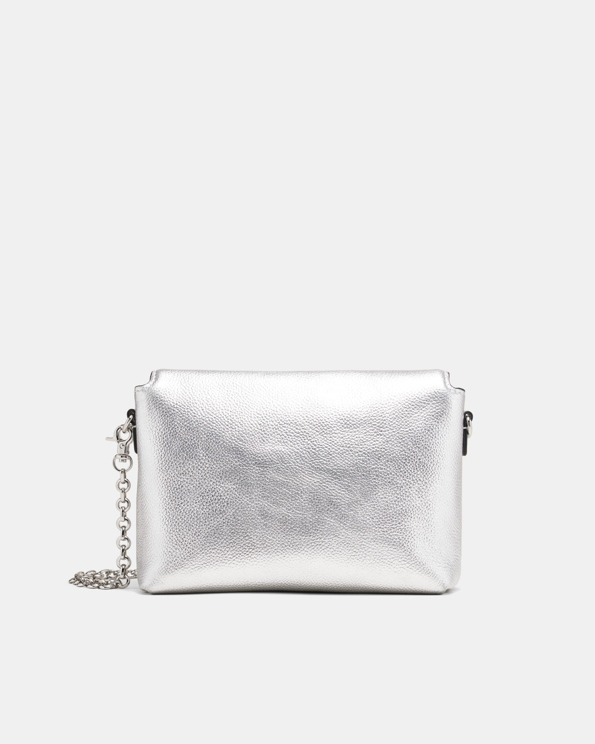 Drift Flapover Shoulder Bag - Silver