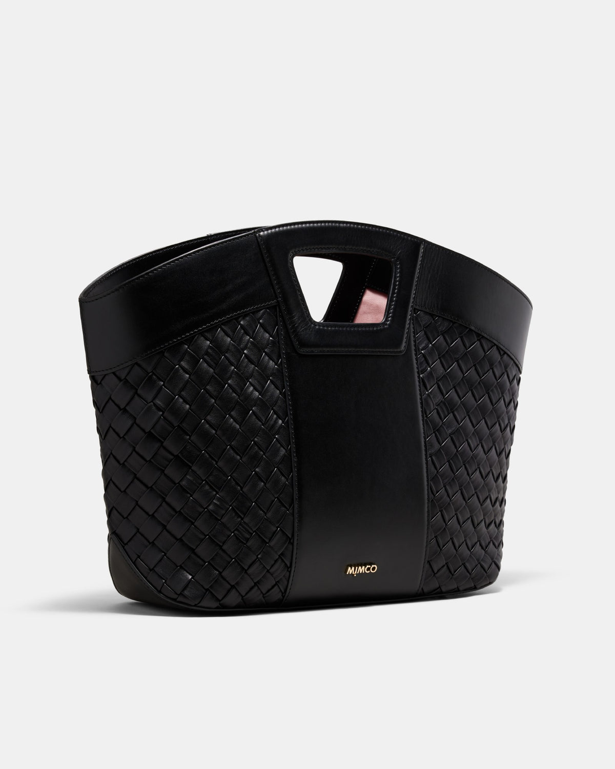 Palm Springs Basket Bag - Black Light Gold