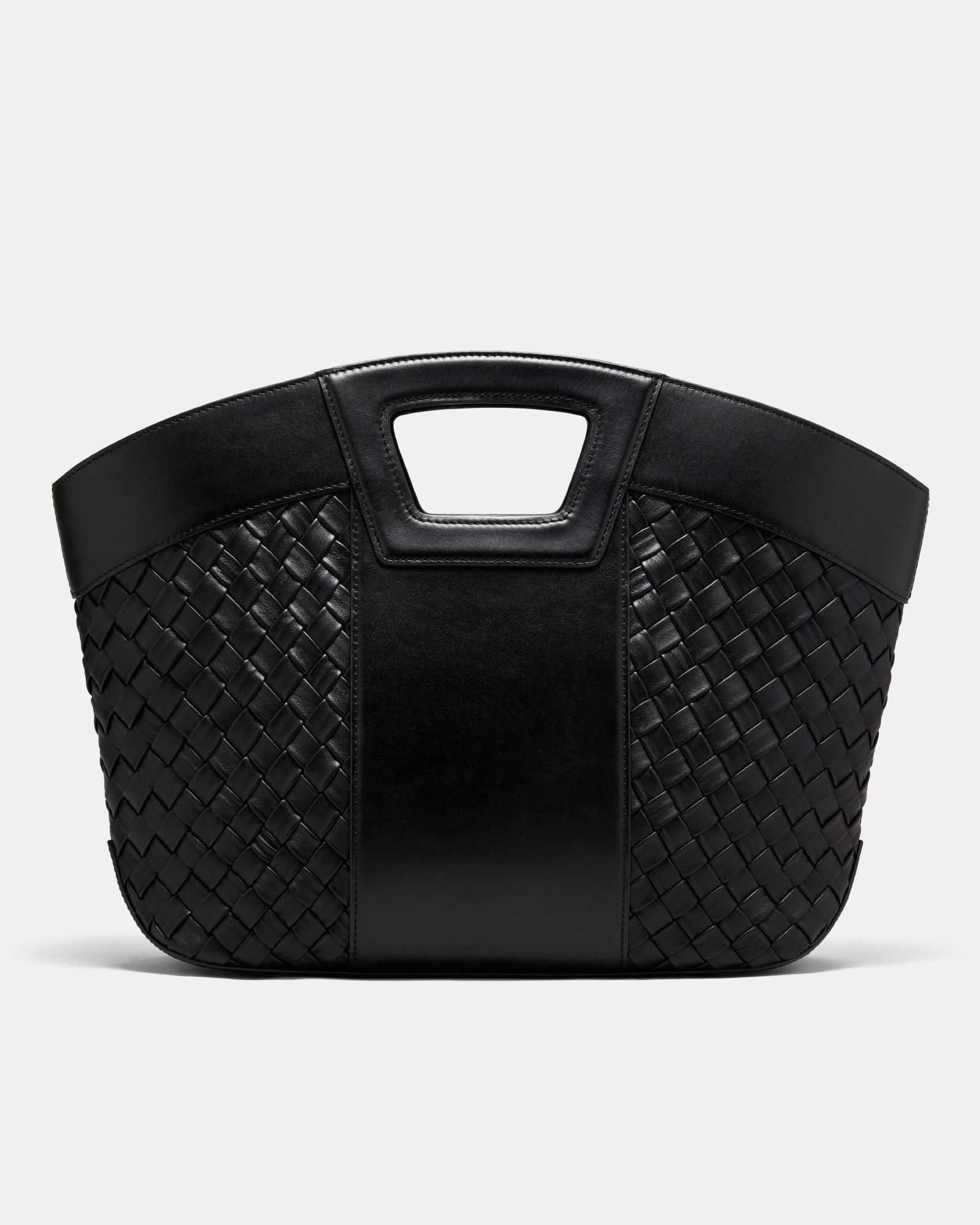 Palm Springs Basket Bag - Black Light Gold
