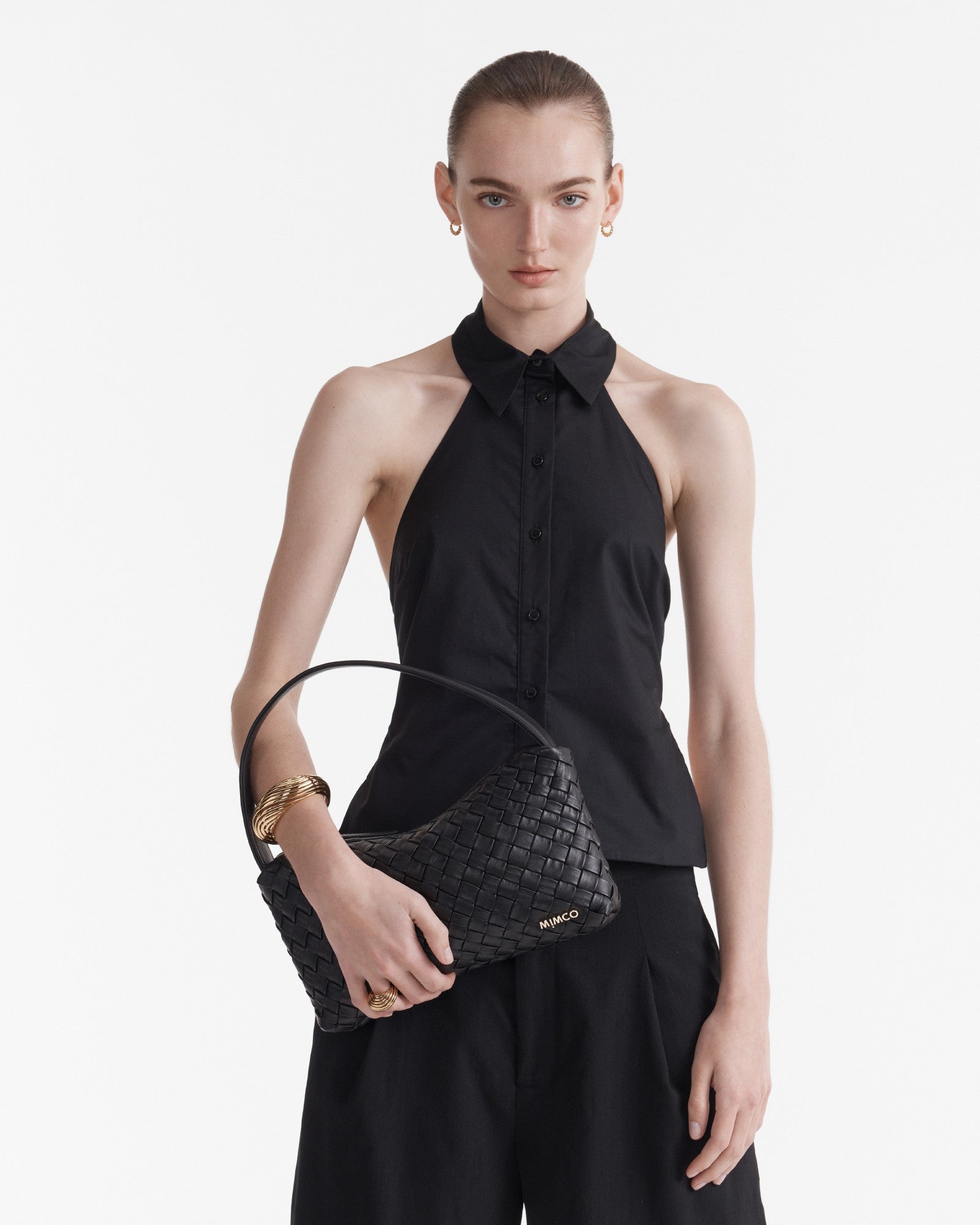 Solar Shoulder Bag - Black Light Gold