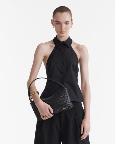 Solar Shoulder Bag - Black Light Gold