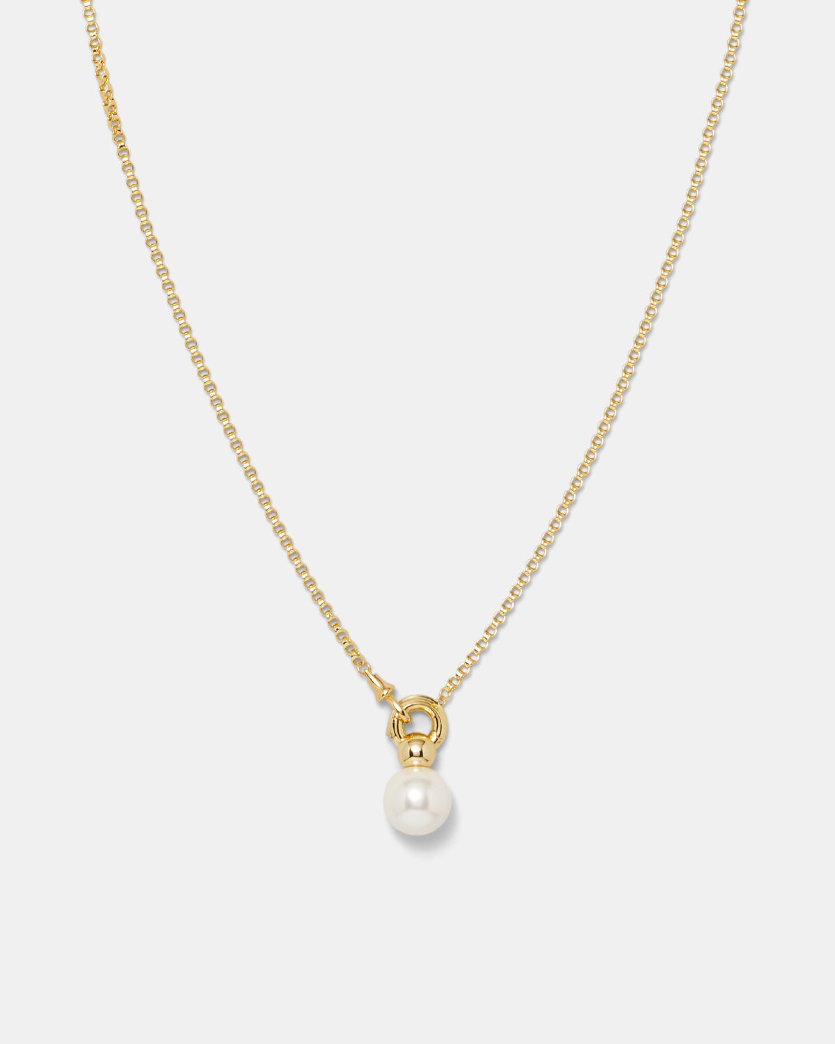 The Edge Pearl Necklace - Gold