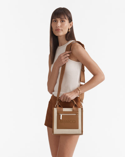 Patch Mini Tote Bag - Caramel