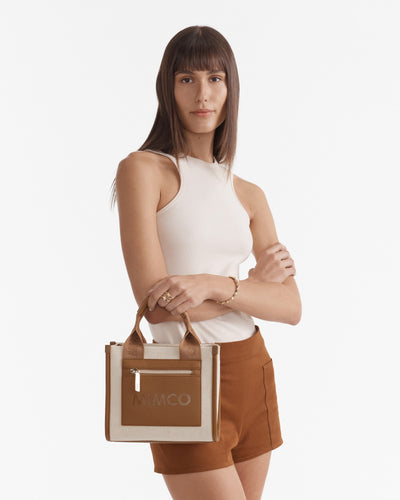 Patch Mini Tote Bag - Caramel