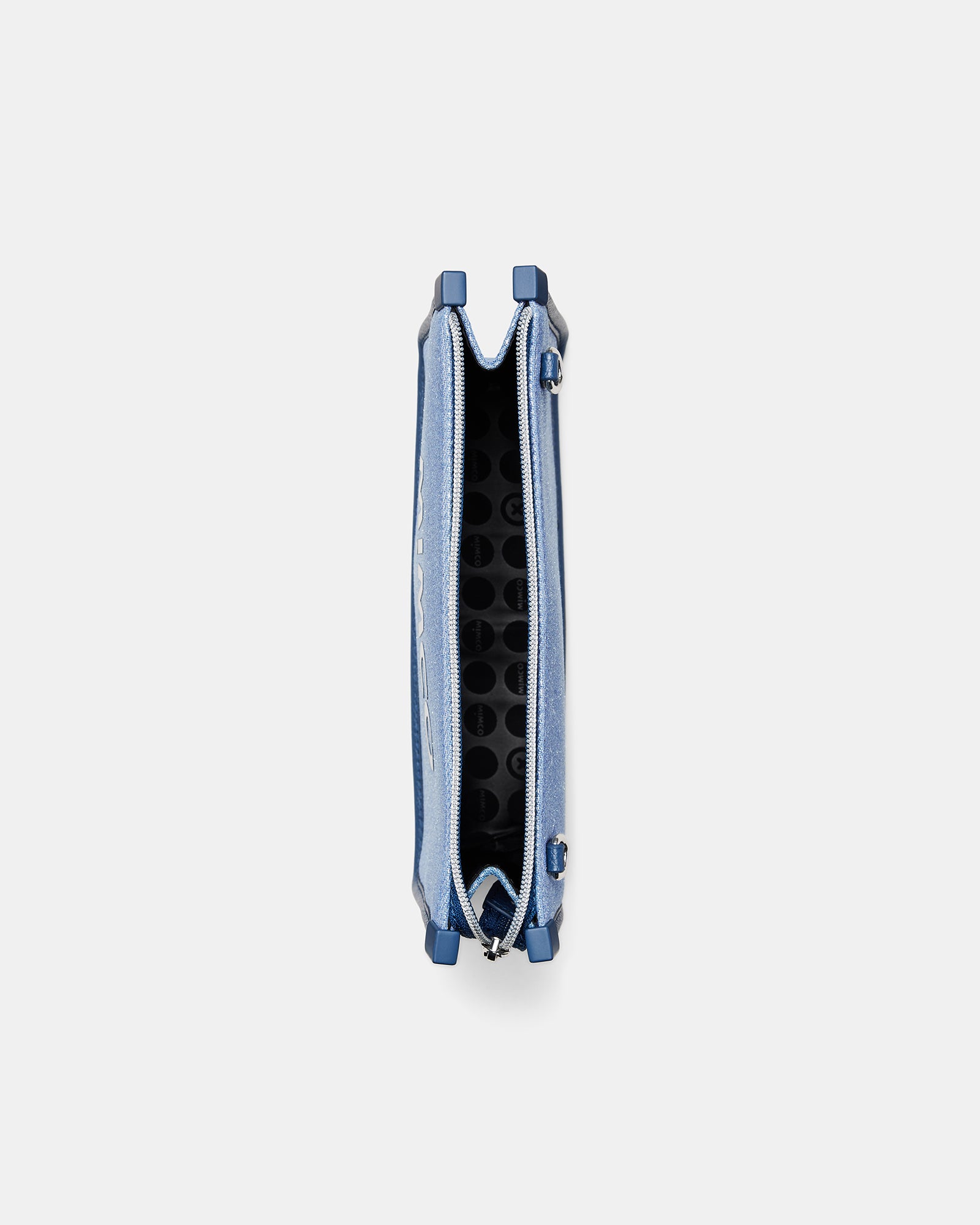Patch Crossbody Bag - Metallic Blue