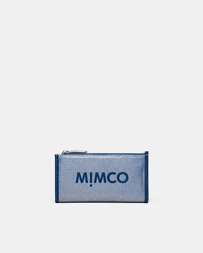 Patch Petite Wallet - Metallic Blue