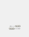 On The Rocks Hair Pin Set - Silver