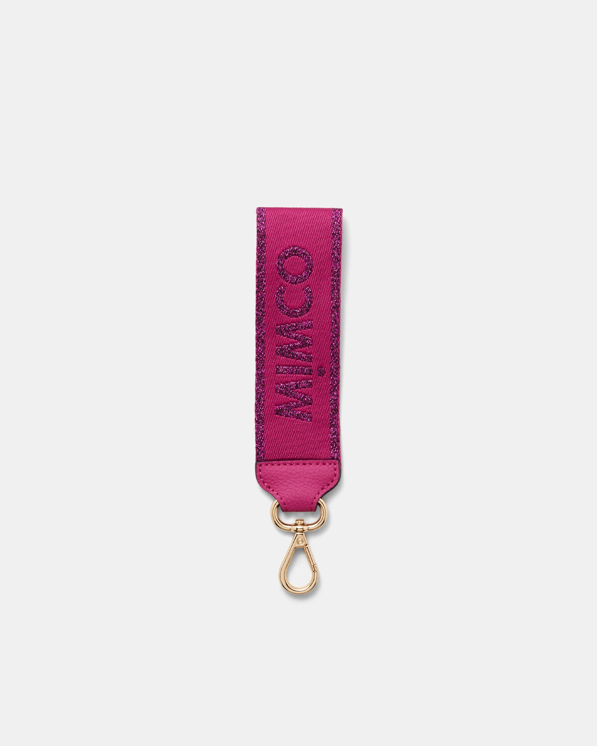 Stripe Webbing Wrist Strap - Disco Pink