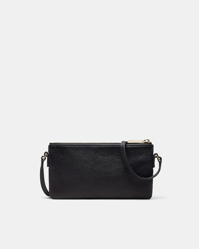 Rhiannon Pouch Crossbody Bag - Black Light Gold