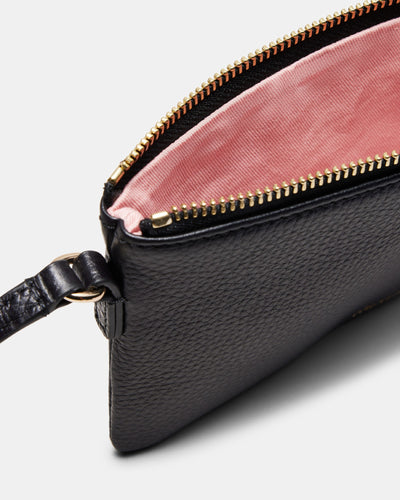 Rhiannon Pouch Crossbody Bag - Black Light Gold
