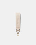 Patch Leather Keyring - Linen