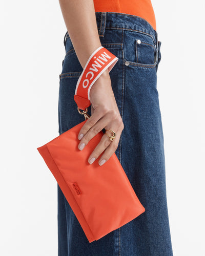 Stripe Webbing Wrist Strap - Mandarin