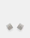 Bassline Clip On Earrings - Silver