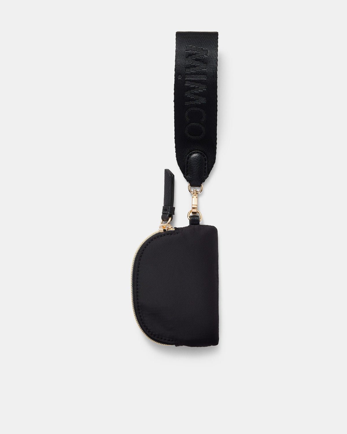 Mercy Wrist Strap Coin Purse - Black Light Gold