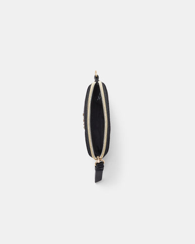Mercy Wrist Strap Coin Purse - Black Light Gold