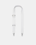 Stripe Webbing Bag Strap - White