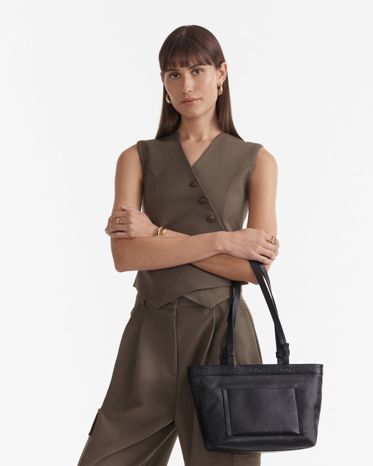 Centre Stage Mini Tote Bag - Black Light Gold