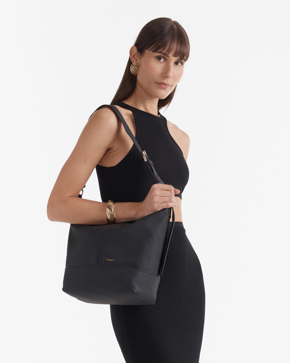 Lens Bucket Bag - Black Light Gold