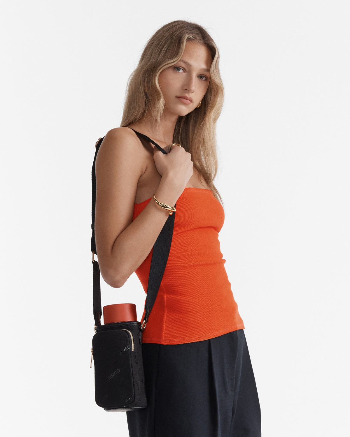 Poolparty Drink Bottle Crossbody Bag - Black