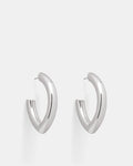 Pulse Hoop Earrings - Silver