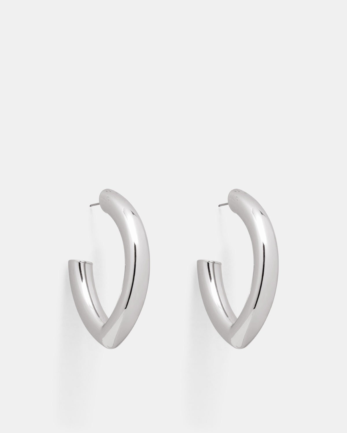 Pulse Hoop Earrings - Silver