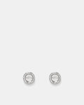 Lune Stud Earrings - Silver