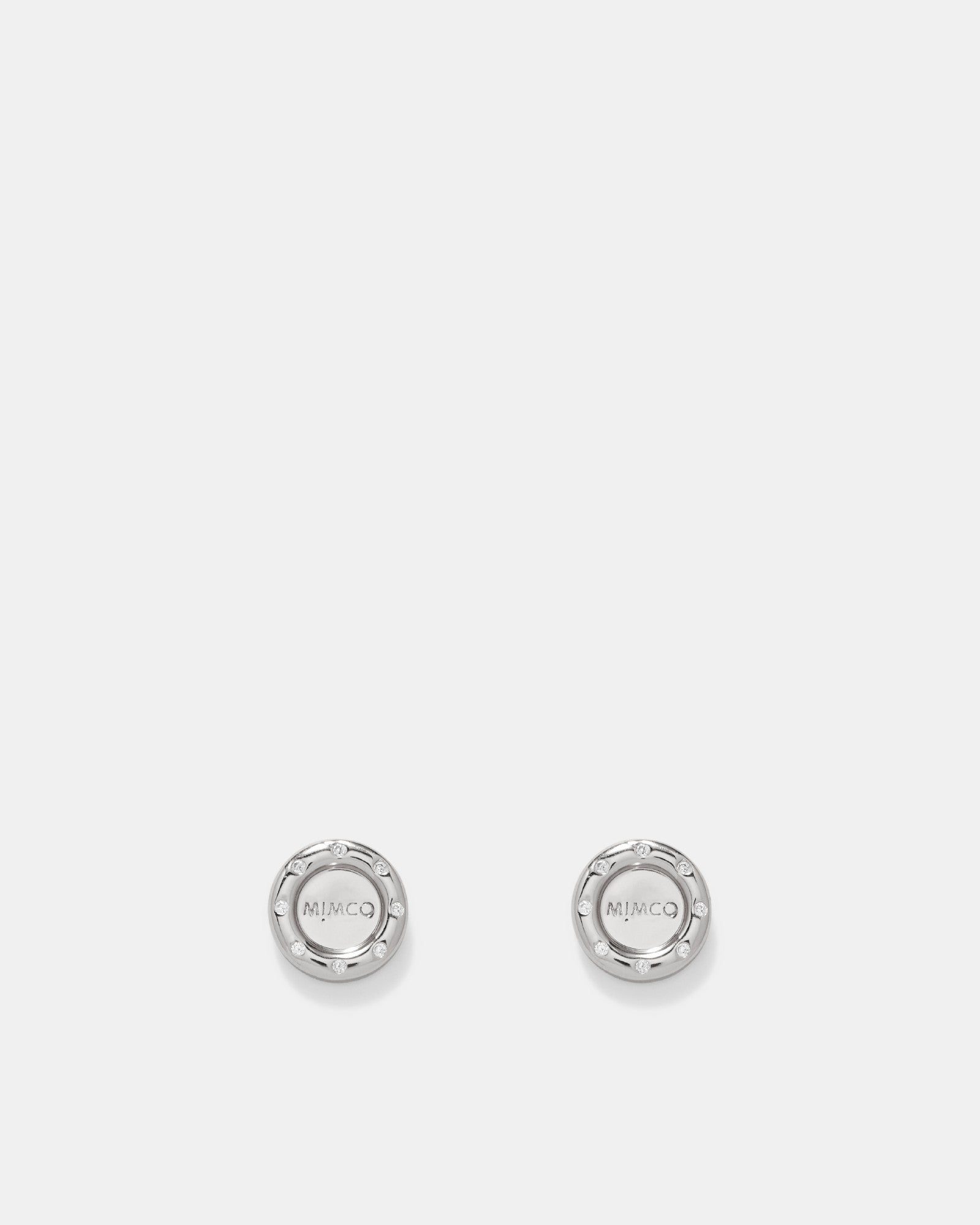 Lune Stud Earrings - Silver