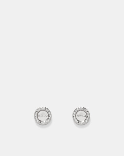 Lune Stud Earrings - Silver