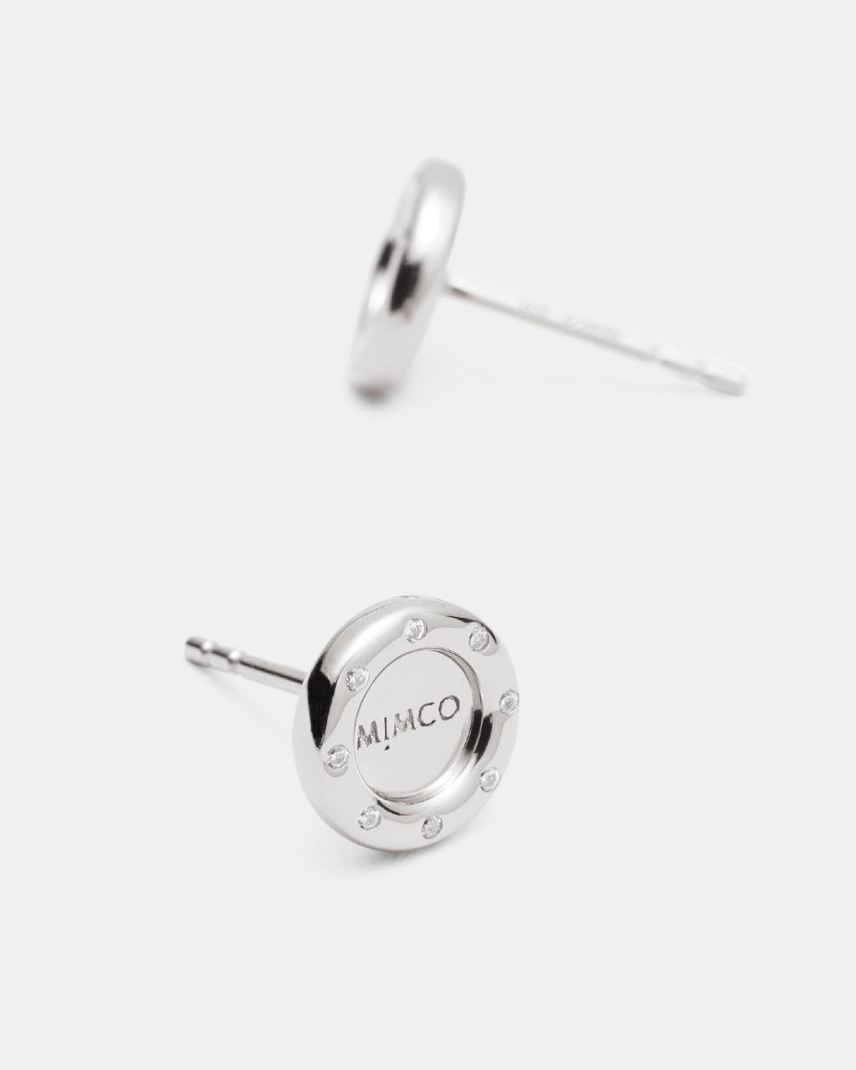 Lune Stud Earrings - Silver