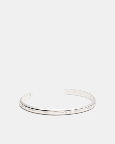Oblique Cuff Bracelet - Silver