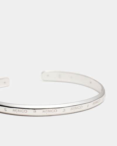Oblique Cuff Bracelet - Silver