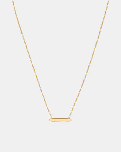 Oblique Necklace - Gold