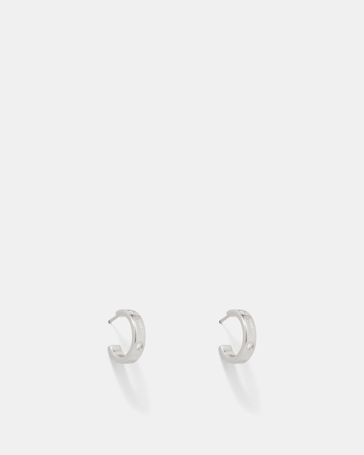 Lucent Small Hoop Earrings - Silver