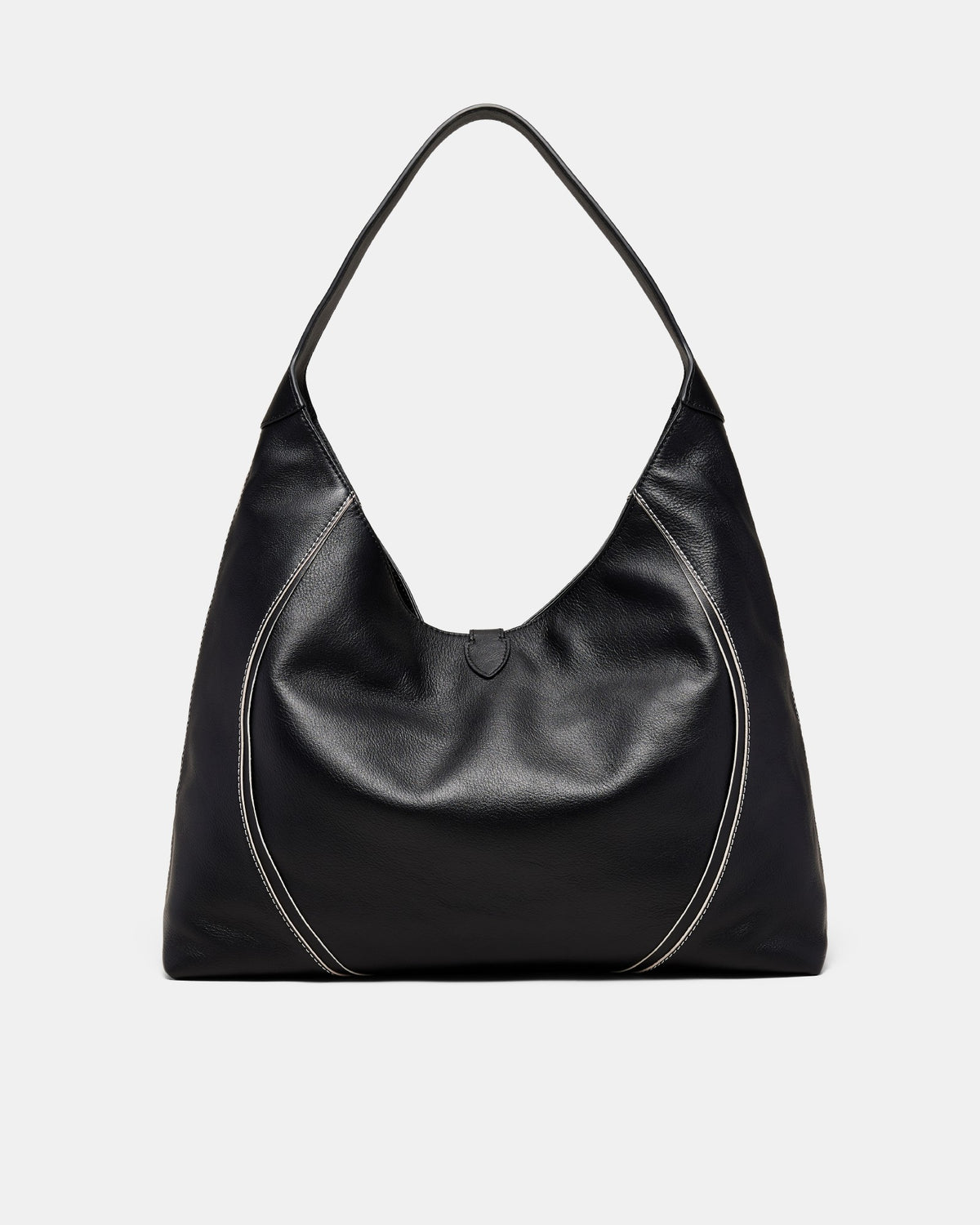 Shield Hobo Bag - Black Brushed LG