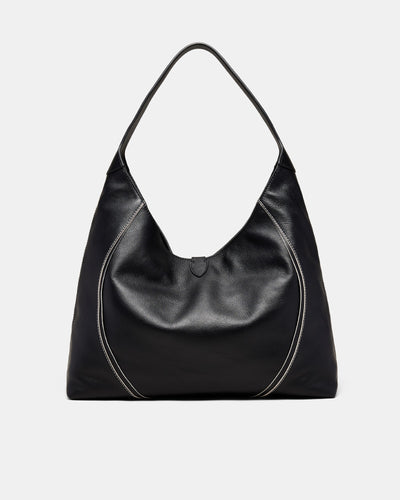 Shield Hobo Bag - Black Brushed LG