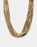 Slay To The Rhythm Multi Chain Necklace - Gold