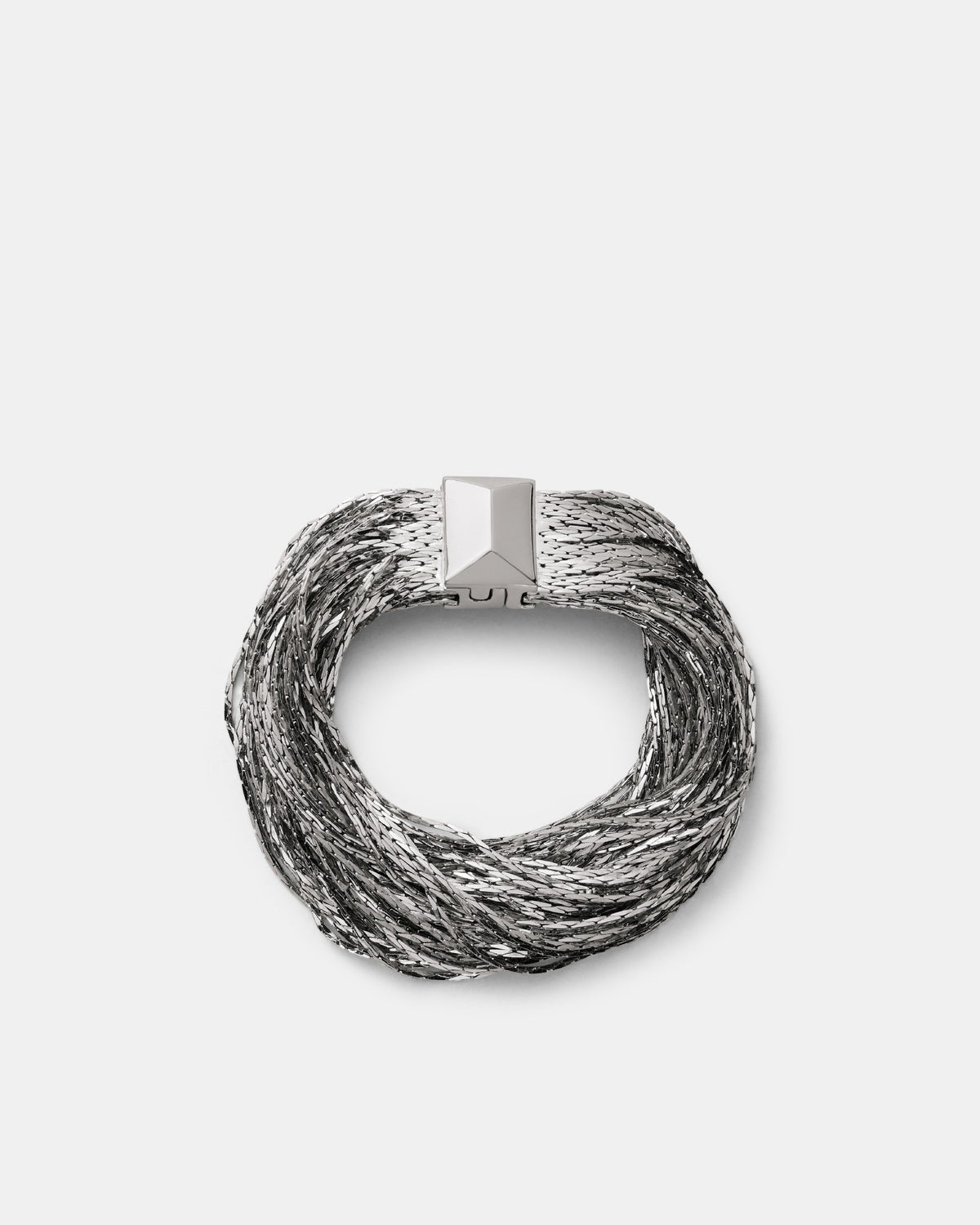 Slay To The Rhythm Multi Chain Bracelet - Silver
