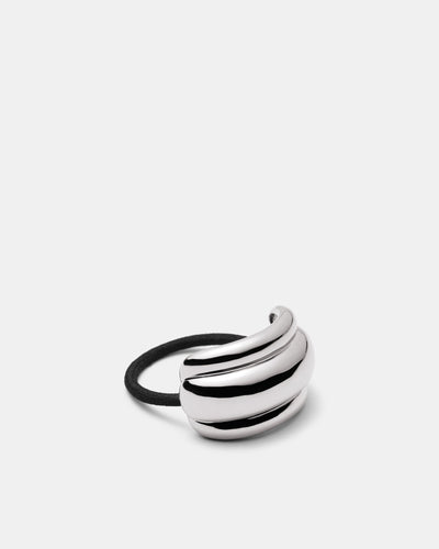 Groove That Soothes Hair Tie - Silver