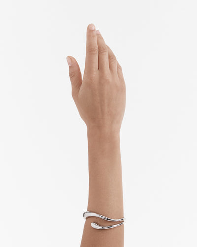 The Podium Twist Cuff Bracelet - Silver